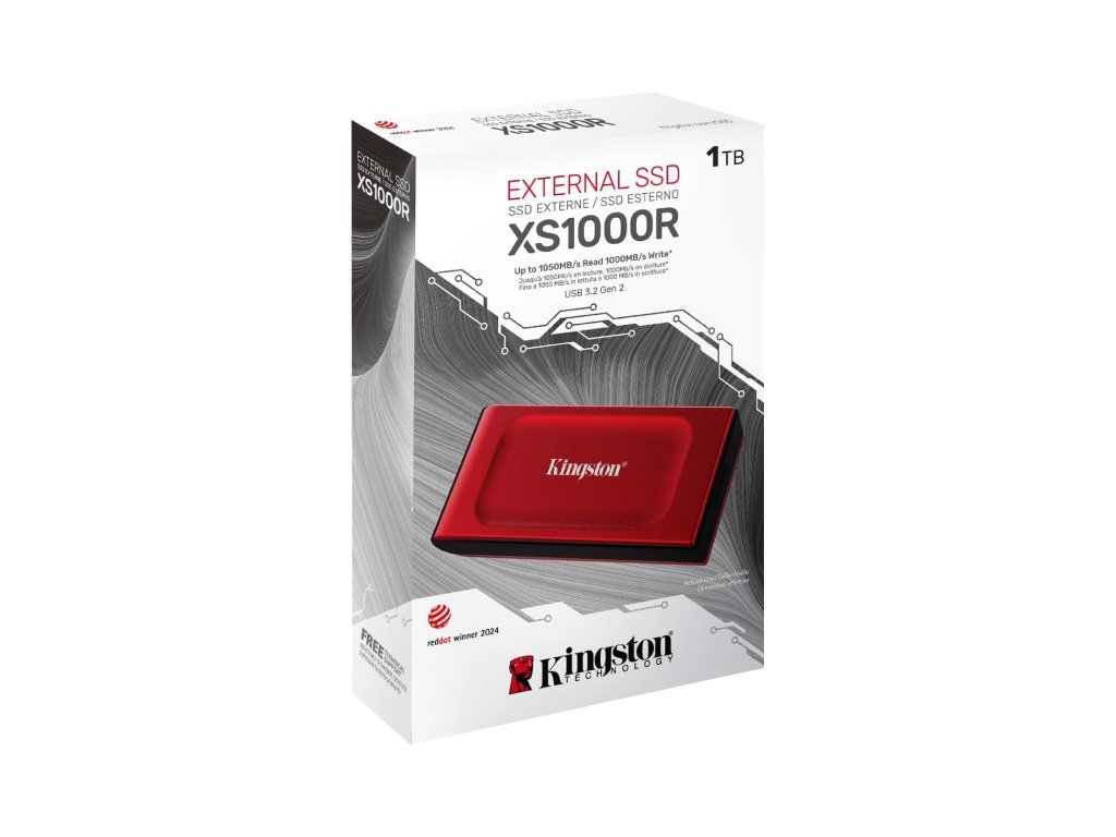 SSD KINGSTON XS1000 1000GB/eskterni/USB 3.2/crvena - Slika 2